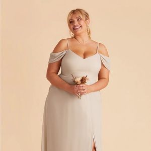 Birdy Grey Devin Convertible Champagne Neutral Dress